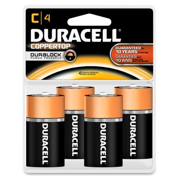 DURMN1400R4ZX Duracell Coppertop C Batteries