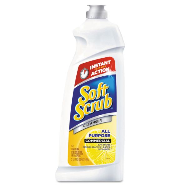 DIA15020EA Soft Scrub Lemon Cleanser, Non-Bleach, 36oz Bottle