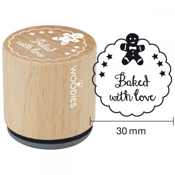 NOTM350162 Woodies Mounted Rubber Stamp 1.35"