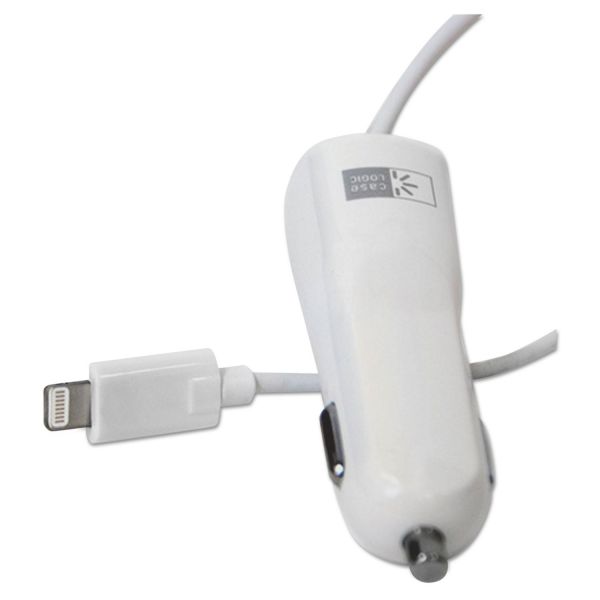 BTHCLPLMF Case Logic Dedicated Lightning Car Charger, 2.1 Amp, White