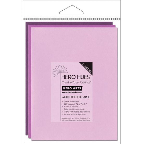NOTM461218 Hero Arts A2 Cards (4.25"X5.5") 12/Pkg