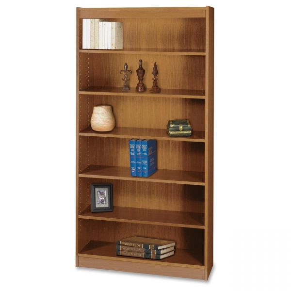SAF1505MOC Safco Square-Edge 6-Shelf Bookcase