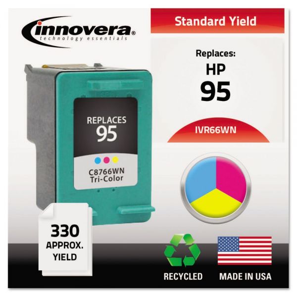 IVR66WN Innovera Remanufactured C8766WN (95) Ink, Tri-Color