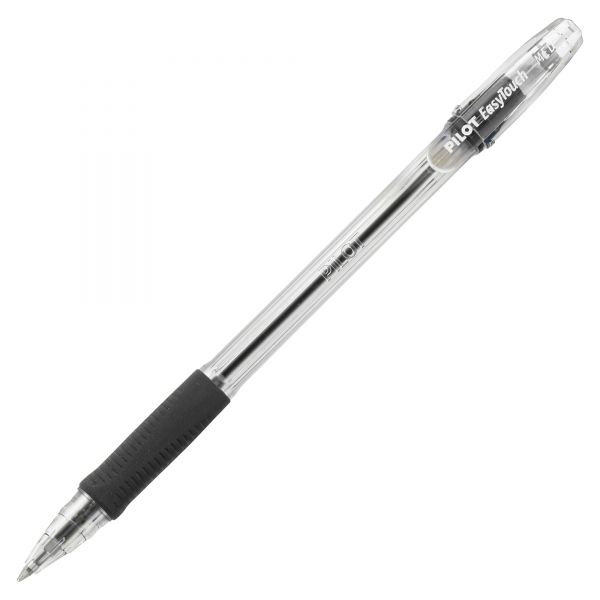 PIL32010 Pilot EasyTouch Ball Point Stick Pen, Black Ink, 1mm, Dozen