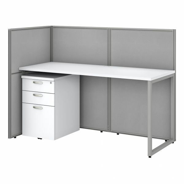 Bush Business Furniture Easy Office 60W Cubicle Desk with File