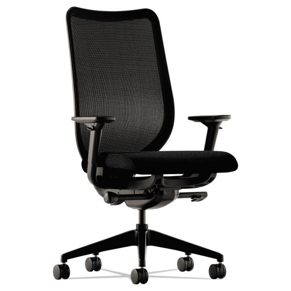 HONN103NT10 HON Nucleus Series Work Chair, Black ilira-stretch M4 Back, Black Seat