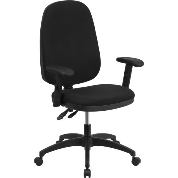 FHFWR79AGG Flash Furniture High Back Multi-Functional Task Chair with Height Adjustable Arms