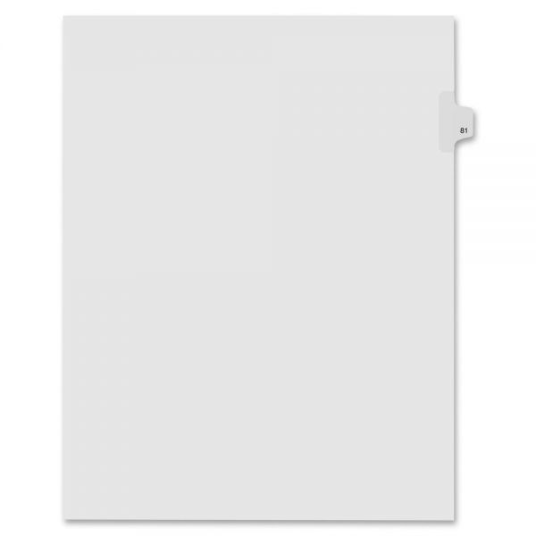 KLF91081 Kleer-Fax 90000 Series Side-Tab Legal Index Dividers