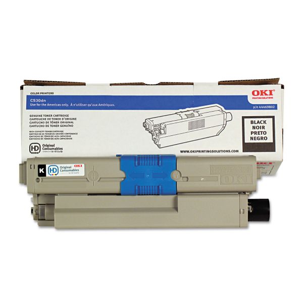 OKI44469802 Oki 44469802 Toner, 5,500 Page-Yield, Black
