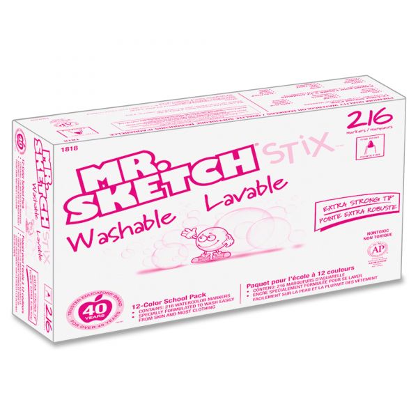 SAN1818 Mr. Sketch Fiddle Sticks Washable Markers