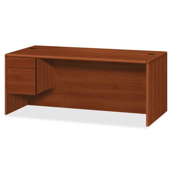 HON10786LCO HON 10700 Series Left Pedestal Desk | 1 Box / 1 File Drawer | 72"W
