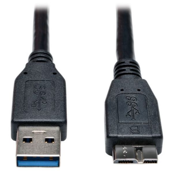 SYNX3909167 Tripp Lite USB 3.0 SuperSpeed Device Cable (A to Micro-B M/M) Black, 6-ft