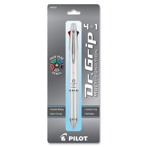 PIL36222 Pilot Dr. Grip Multi 4Plus1 Retractable Pen/Pencil