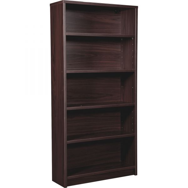LLR79052 Lorell Prominence 79000 Series 5-Shelf Laminate Bookcase