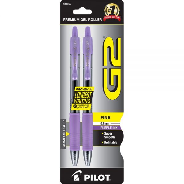 PIL31052 Pilot G2 Retractable Gel Ink Pens
