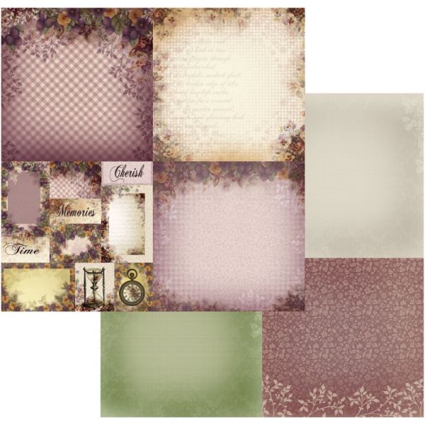 NOTM322403 Hearts Ease Double-Sided Paper 12"X12"