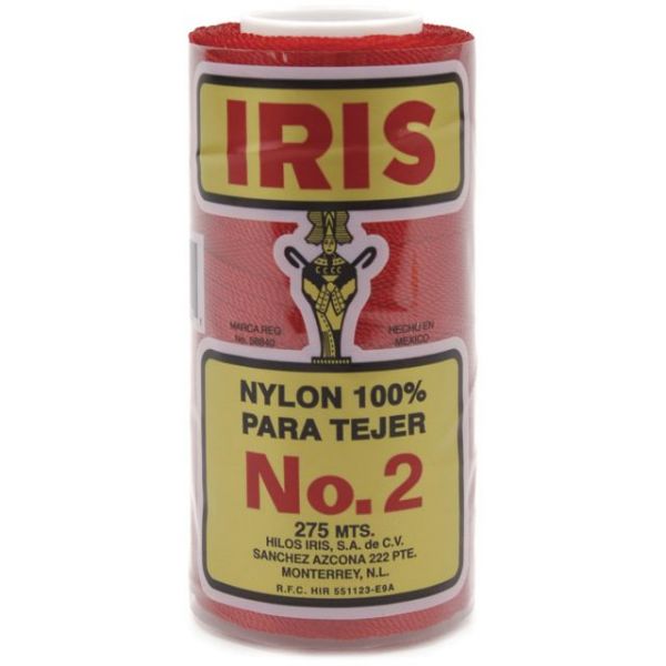 NOTM418030 Iris Nylon Crochet Thread - Red