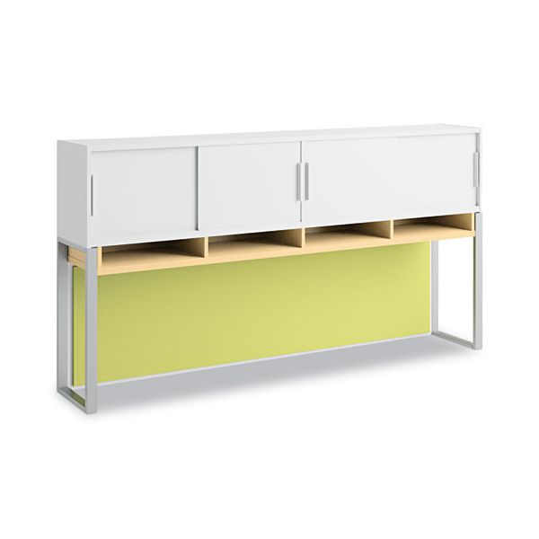 BSH34H72AC Bush Momentum Collection Overhead w/Doors, 72w x 13d x 38 1/8h, Natural Maple/White