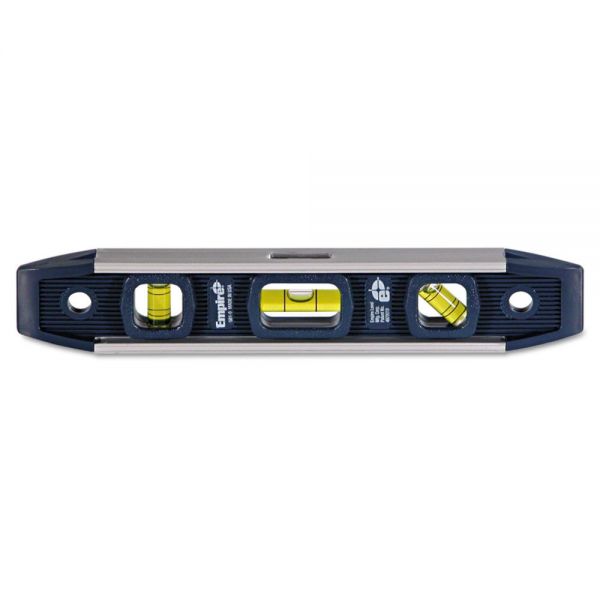EML5819 Empire 581 Series Magnetic Torpedo Level, 9" Long, Aluminum, Tri-Vial