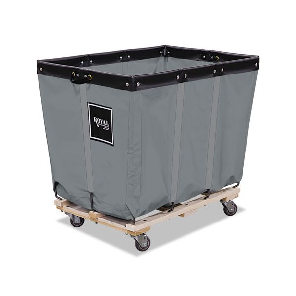 RBTR12GGPMA3UN Royal Basket Trucks 12 Bushel Permanent Liner Truck, 26 x 36 x 34, 600 lbs. Capacity, Gray