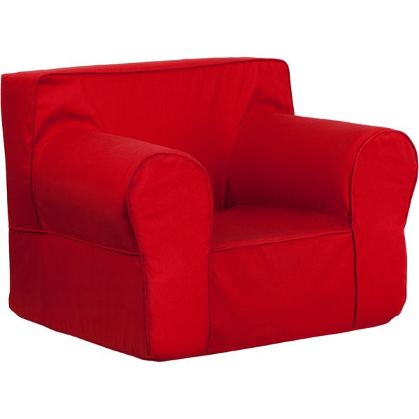 FHFDGLGECHKIDSOLIDREDGG Flash Furniture Oversized Solid Red Kids Chair