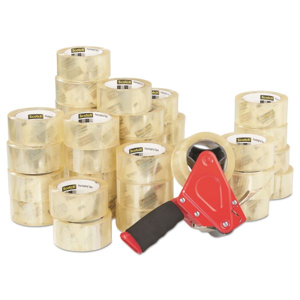MMM3750CS36ST Scotch 3750 Commercial Grade Packaging Tape 1.88" x 54.6yds, 3" Core, Clear, 36/Carton