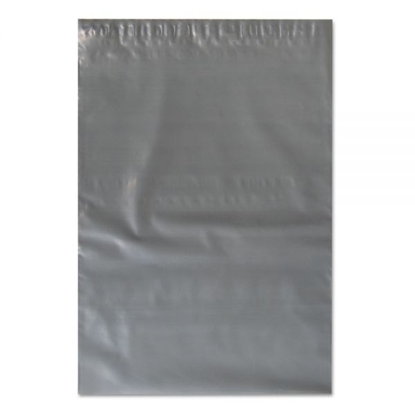 PWW12X15OPQ PAC Worldwide Flat Poly Mailer, Polyethylene, 12 x 15 1/2, Gray, 500/Carton