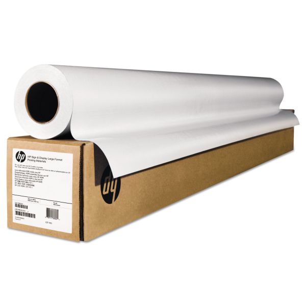 HEWE4J55B HP Wide-Format Matte Canvas Paper Roll, 36" x 50 ft, 16 mil, White