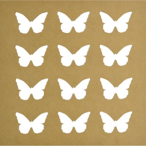NOTM228750 Beyond The Page MDF Butterflies Silhouette Wall Art Frame