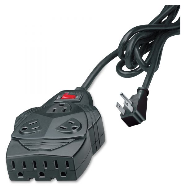 FEL99091 Fellowes Mighty 8 Surge Protector, 8 Outlets, 6 ft Cord, 1460 Joules, Black