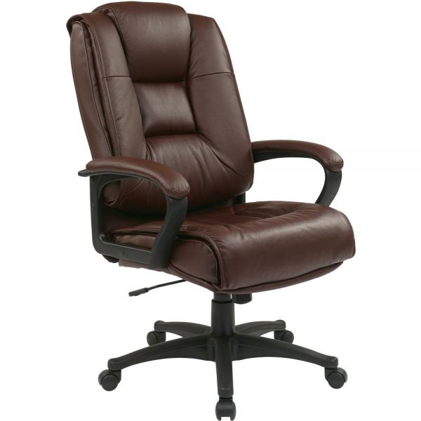 OSPEX51624 Office Star EX5162 Deluxe High Back Executive Leather Chair