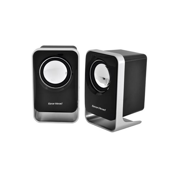 SYNX4466835 Gear Head SP1500USB 2.0 Speaker System - 3 W RMS - Black, Silver