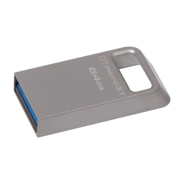 SYNX4416503 Kingston 128GB DTMicro USB 3.1/3.0 Type-A Metal Ultra-Compact Flash Drive
