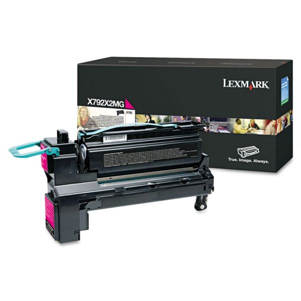 LEXX792X2MG Lexmark X792X2MG Extra High-Yield Toner, 20,000 Page-Yield, Magenta