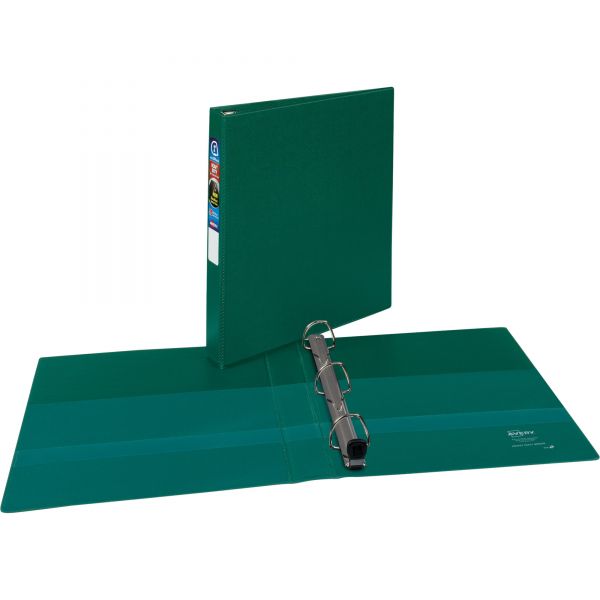 AVE79789 Avery Heavy-Duty 3-Ring Binder with One Touch EZD Rings, 1" Capacity, Green
