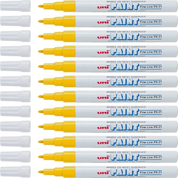 SAN63705DZ Uni-Ball Oil-Base Fine Line uni Paint Markers
