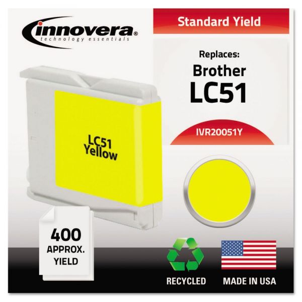 IVR20051Y Innovera Remanufactured LC51Y Ink, Yellow