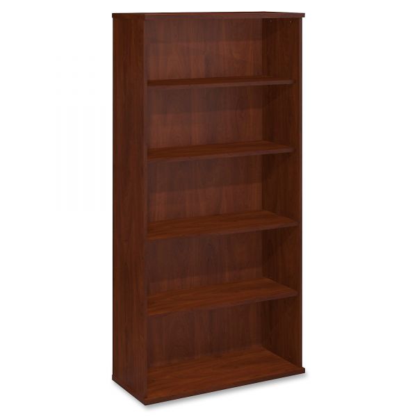 BSHWC24414 Bush Series C Collection 36W 5 Shelf Bookcase, Hansen Cherry