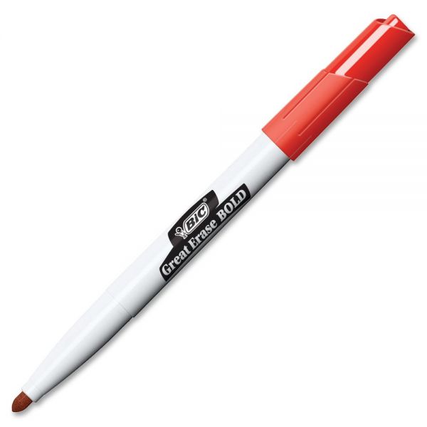 BICDECF11RD BIC Great Erase Bold Color Dry Erase Markers