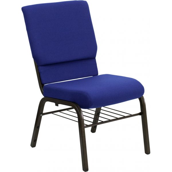FHFXUCH60096NVYBASGG Flash Furniture Blue Fabric Big & Tall Church Chair