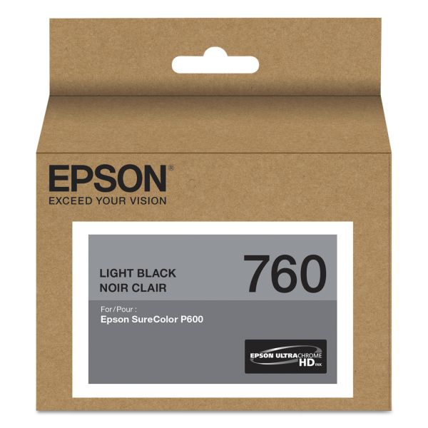 EPST760720 Epson T760720 (760) UltraChrome HD Ink, Light Black