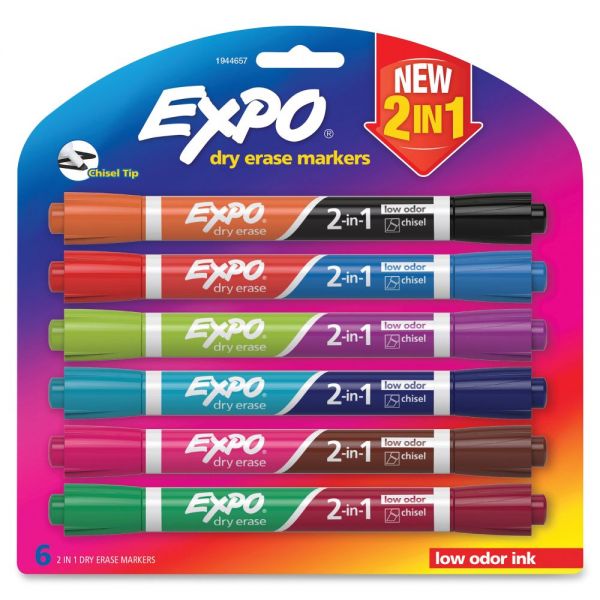 SAN1944657 Expo 2-in-1 Dry Erase Markers