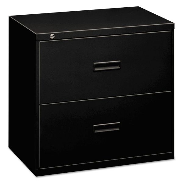 BSX432LP HON 400 Series Two-Drawer Lateral File, Letter/Legal/A4, 30w x 19-1/4d x 28-3/8, Black