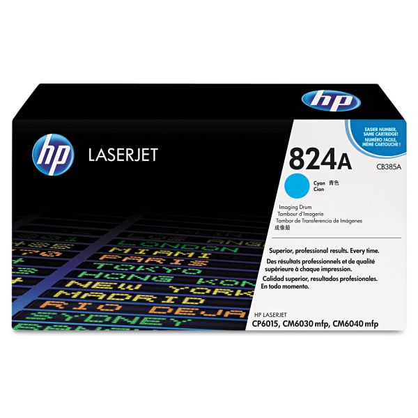 HEWCB385A HP 824A, (CB385A) Cyan Original LaserJet Imaging Drum