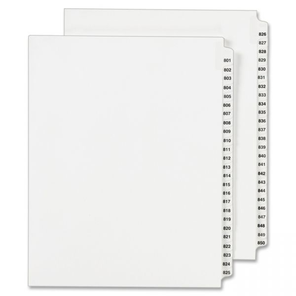 AVE01356 Avery Side-Tab Legal Exhibit Index Dividers