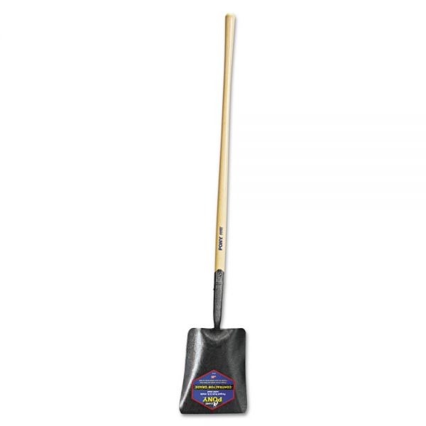 JPT1201100 Jackson Square-Point Shovel, Size 2, 9 3/4w x 12h Blade, 47in Handle