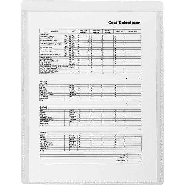 BSN16466 Business Source Self-Adhesive Shop Ticket Holders
