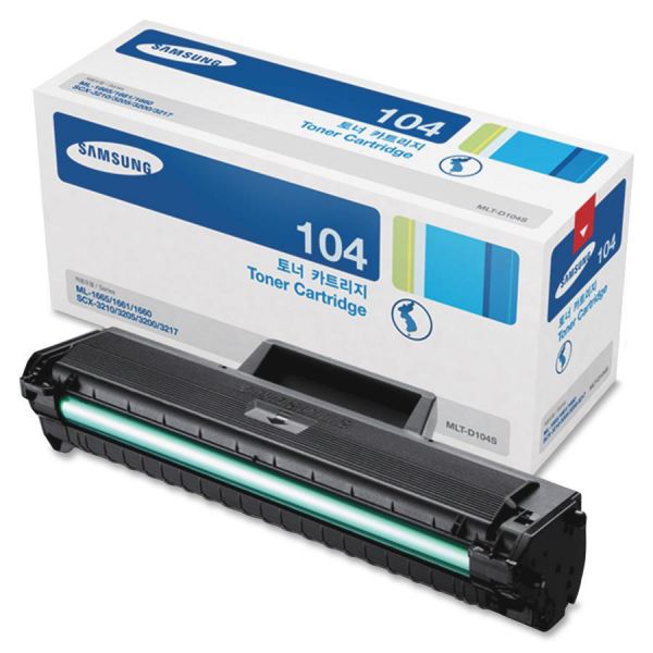 SASMLTD104S Samsung MLTD104S Black Toner, 1,500 Page-Yield