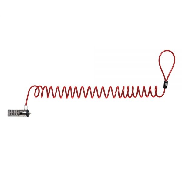 SYNX3642533 Kensington Portable Combination Laptop Lock - Red