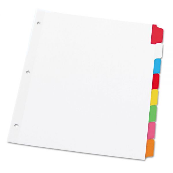 UNV20819 Universal Write-On/Erasable Indexes, 8-Tab, Multi-color Tab, Letter, 1 Set